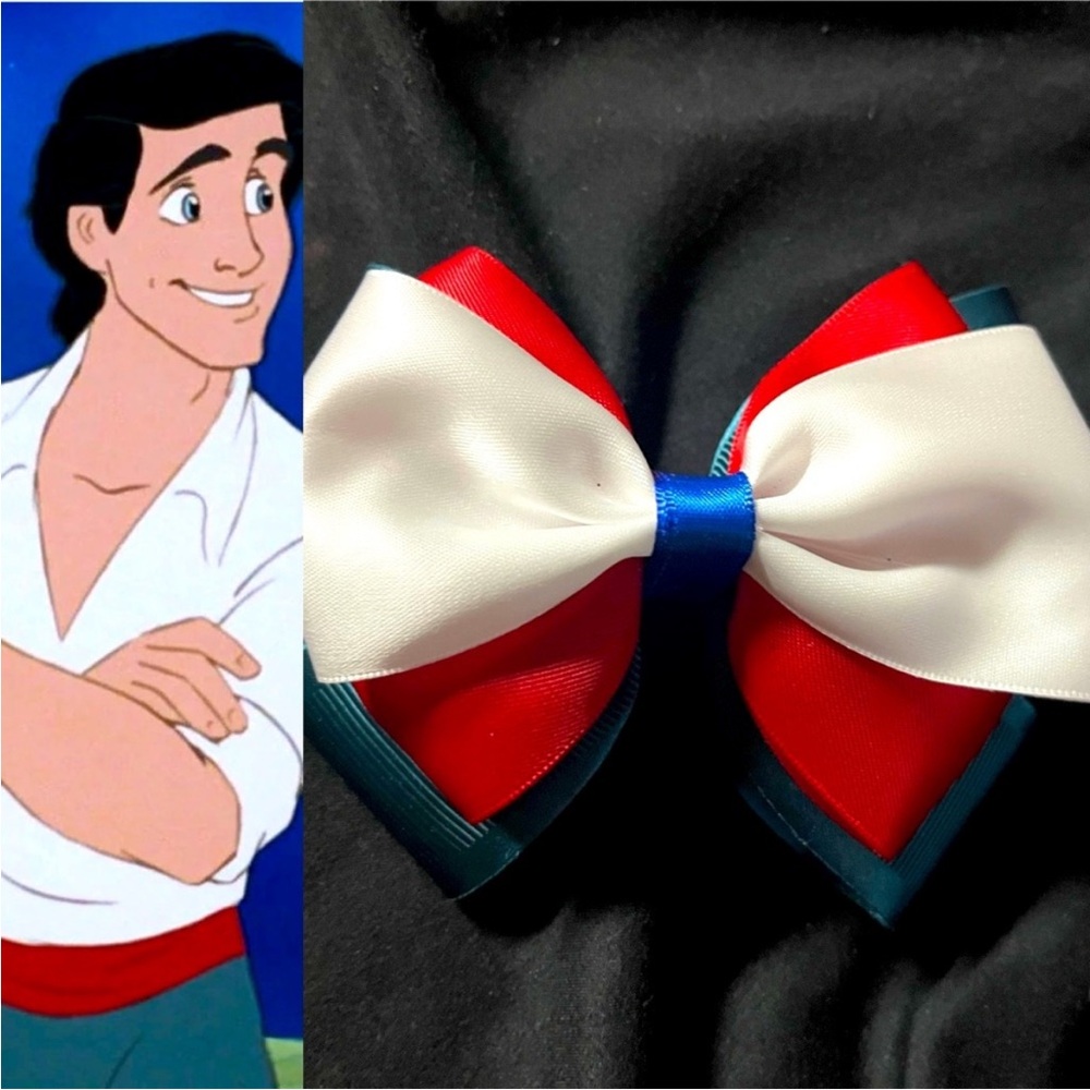Disney The Little Mermaid Prince Eric Inspired Bow